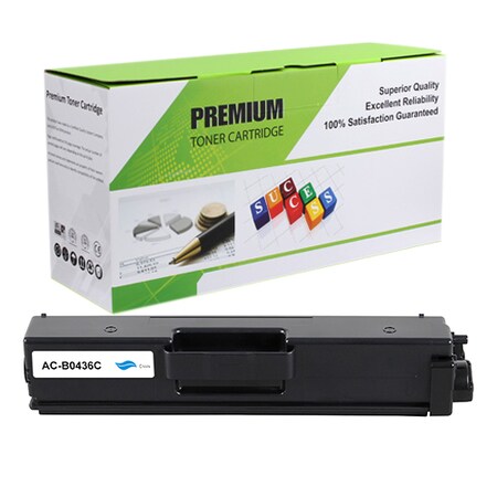 Replacement Toner Cartridge for TN-436C ? Remanufactured Standard Yield Laser Printer Cartridge for Brother